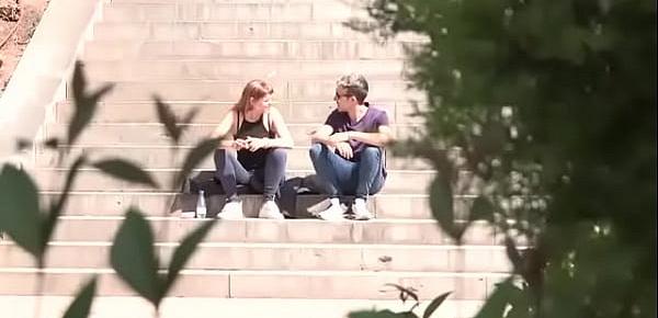 20yo teen caught at college sucking dick